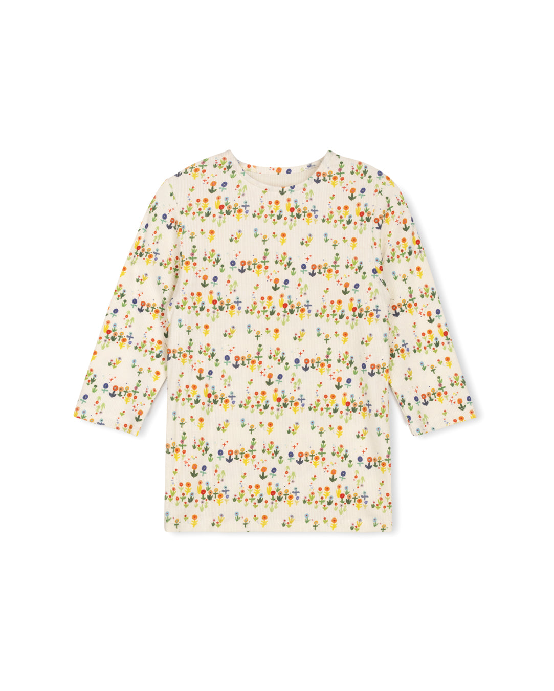 C-19186 CABANA RIB MULTI  FLORAL TEE