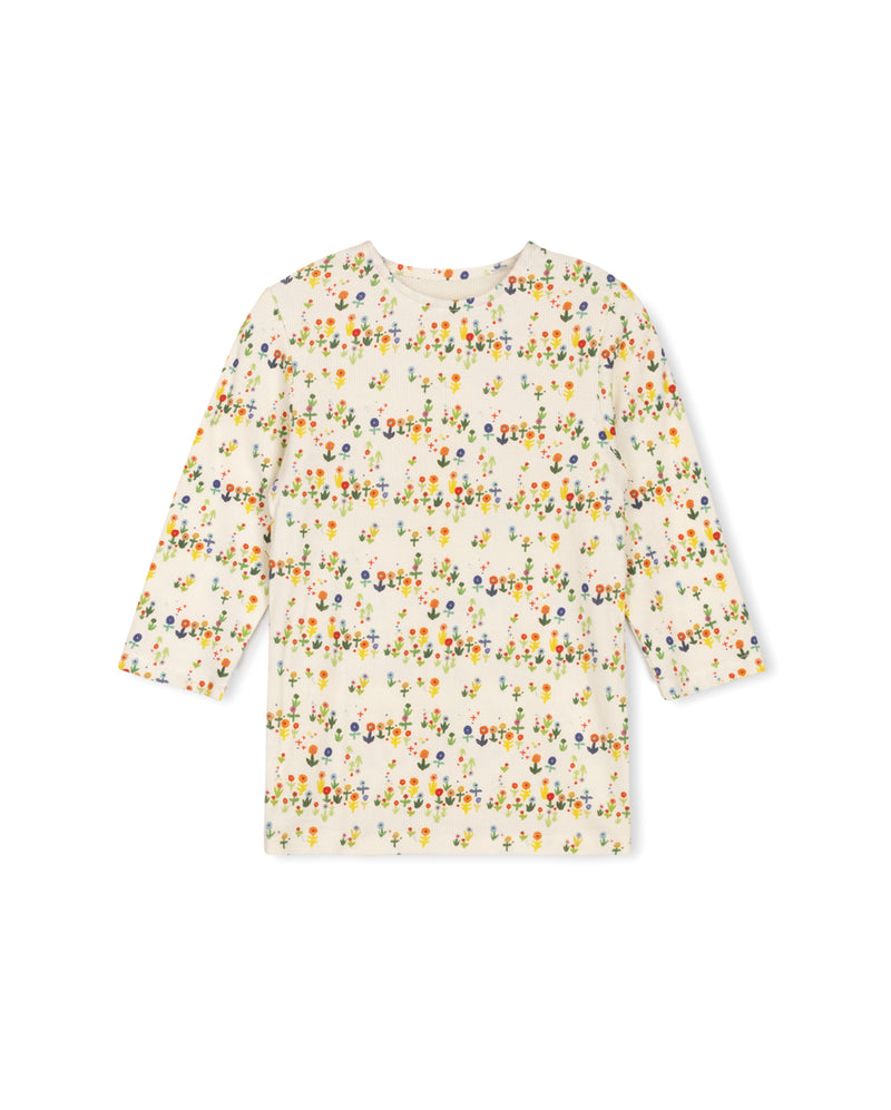 C-19186 CABANA RIB MULTI  FLORAL TEE