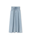 C-19630 CABANA DENIM DRAW STRING MAXI SKIRT