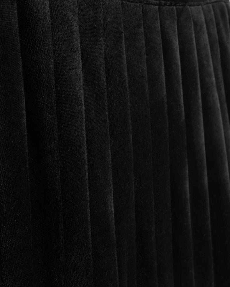 C-21142 PAPILLON SPADE VELVET PLEAT SKIRT