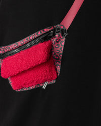 C-21146 HELLO YELLOW SHERPA FANNY PACK DRESS