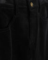 C-22290 VIBE FAINT CORDUROY FRINGE HEM SKIRT