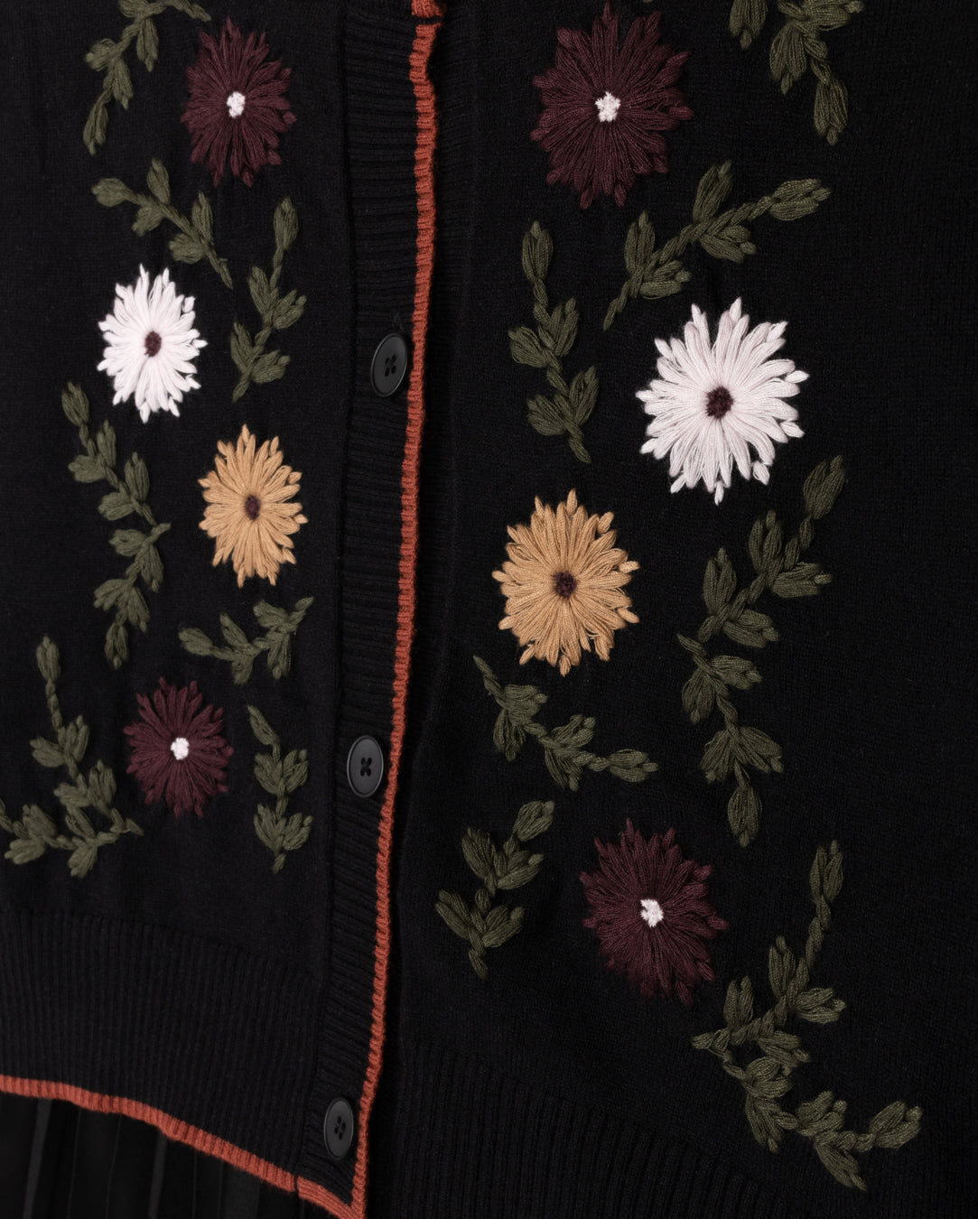 C-22525 TUSTELLO PATCH KNIT CARDIGAN SLIP DRESS