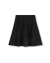 C-22559 HELLO YELLOW PONTI PANEL KNEE SKIRT