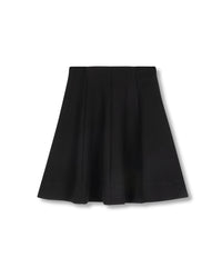 C-22559 HELLO YELLOW PONTI PANEL KNEE SKIRT