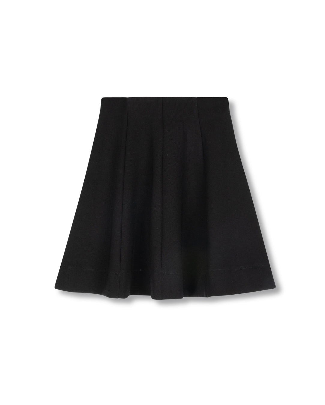 C-22559 HELLO YELLOW PONTI PANEL KNEE SKIRT
