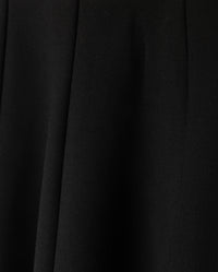 C-22559 HELLO YELLOW PONTI PANEL KNEE SKIRT