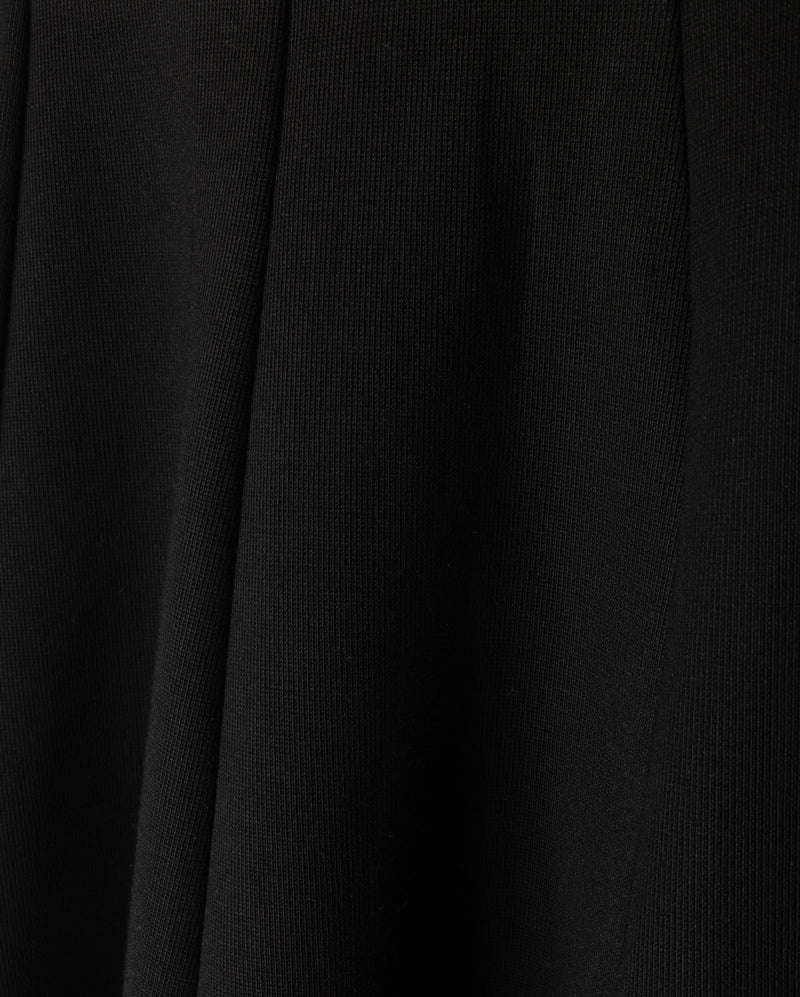 C-22559 HELLO YELLOW PONTI PANEL KNEE SKIRT
