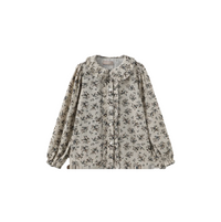 C-27280 / C-27285 ONE CHILD POPPY FLORAL BLOUSE + PLEATED SKIRT