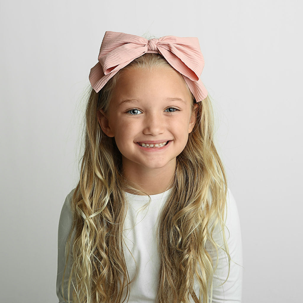 C4549 DACEE TEXTURED WAVES BOW HEADBAND