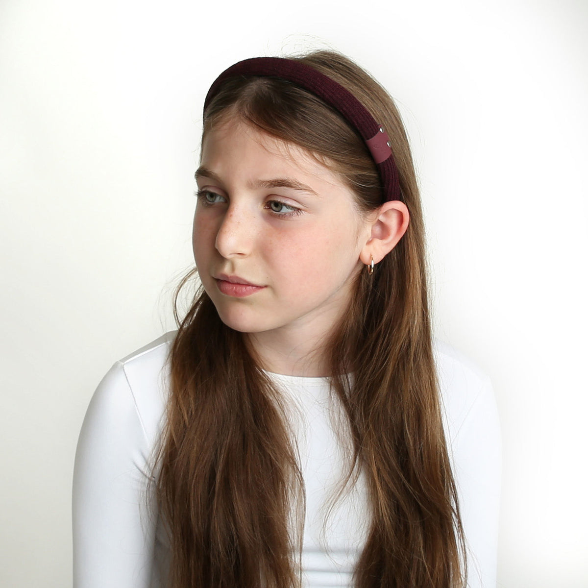 C4615 DACEE LEATHER TAB HEADBAND