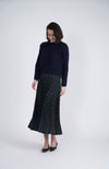 WB3CM8586SM VIVA K LADIES ACCORDIAN PLEATED MIDI PLAID