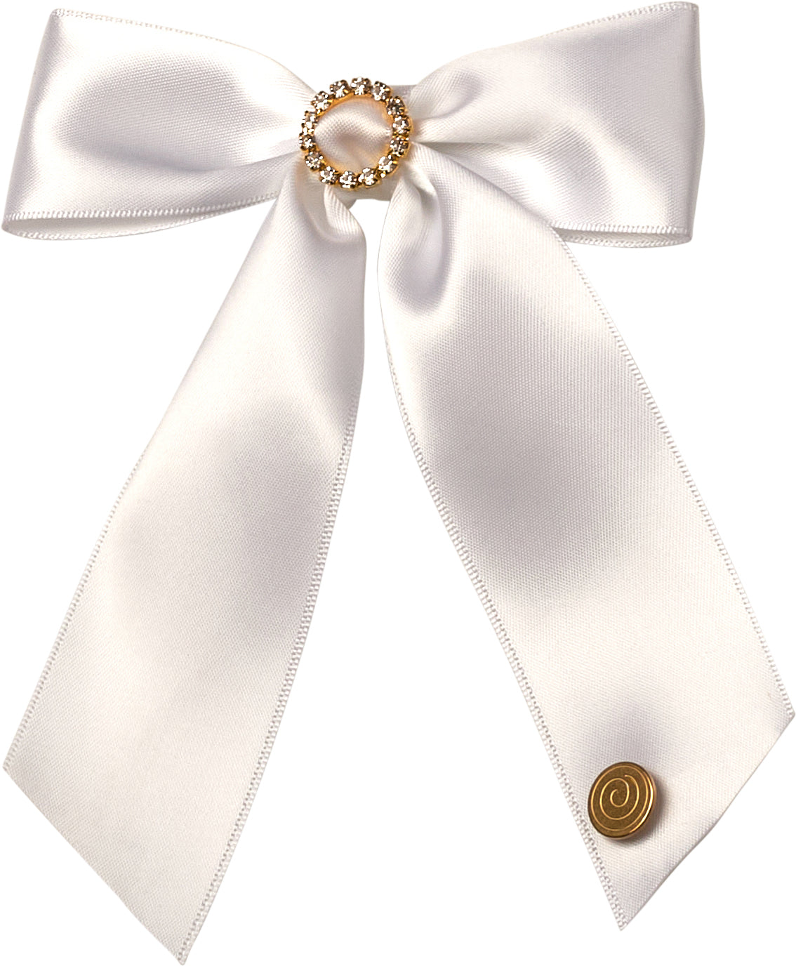 CP-7262 CHERIE SATIN RHINESTONE BUCKLE CLIP