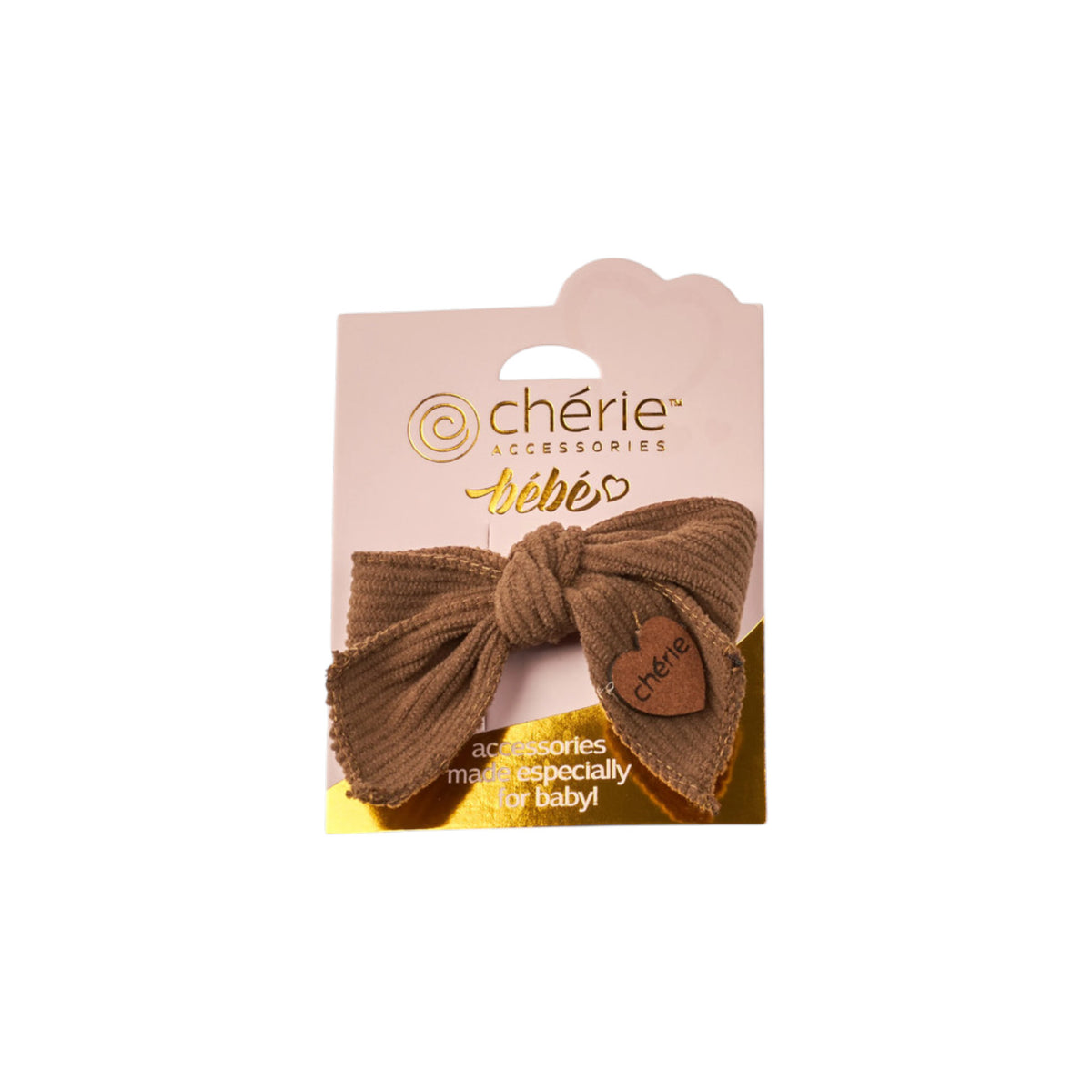 CP-7281 CHERIE CORDUROY HEART SMALL CLIP