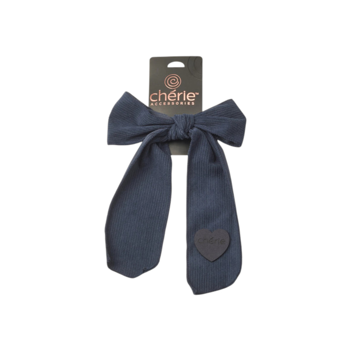 CP-7281 CHERIE CORDUROY HEART LARGE CLIP
