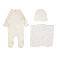 LILETTE CHERRY PRINT 3PC LAYETTE SET