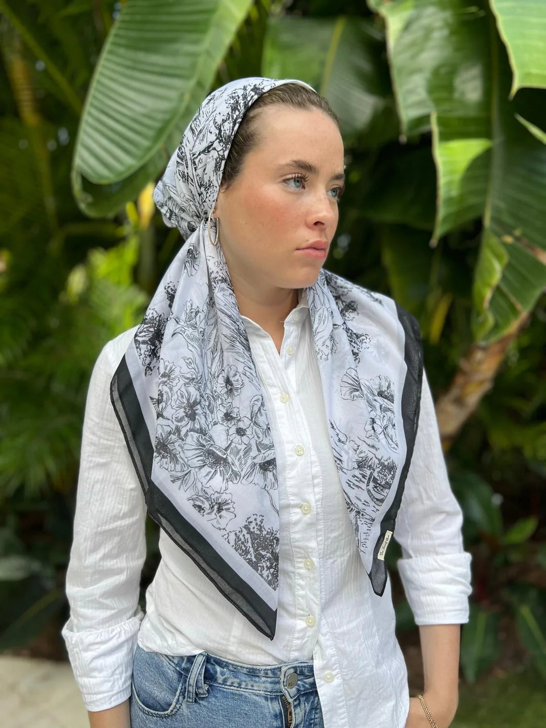 SCARF BAR VERSATILE PRETIED WITH VELVET GRIP WATER COLOR GOLD CHAIN