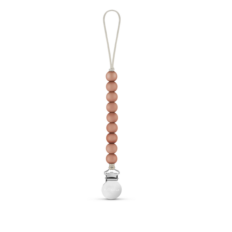 BLUE LA LA LULABABE PACIFIER CLIP