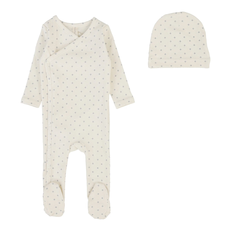 LILETTE DIAMOND DOT FOOTIE + BEANIE