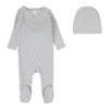 LILETTE DIAMOND DOT FOOTIE + BEANIE