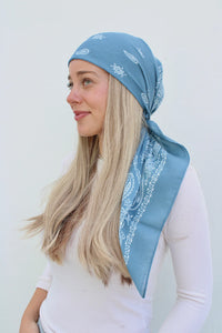 SCARF BAR PAISLEY SQUARE HEAD SCARF (90X90)