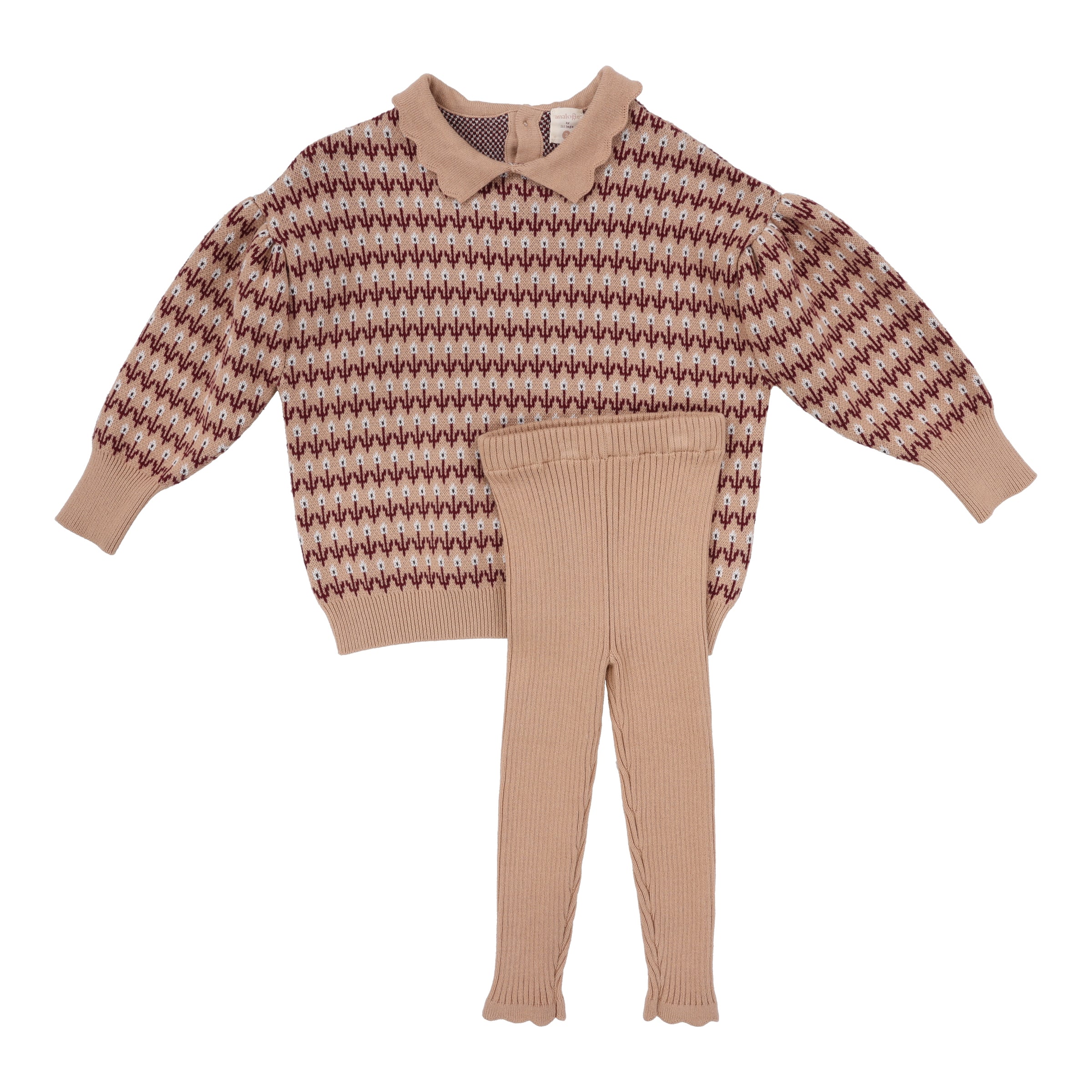 ANALOGIE FLORAL KNIT SET