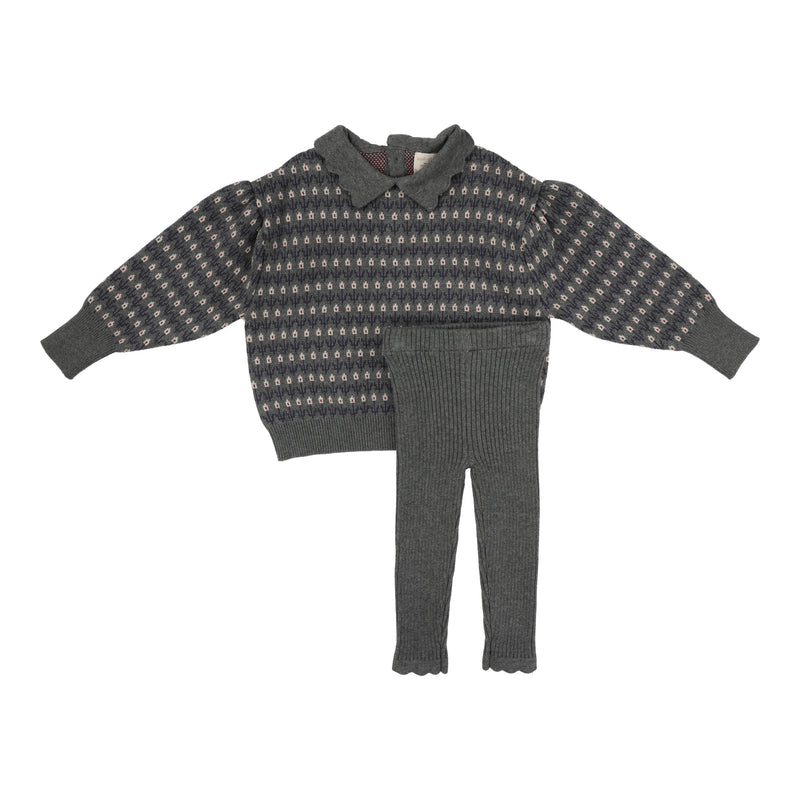 ANALOGIE FLORAL KNIT SET