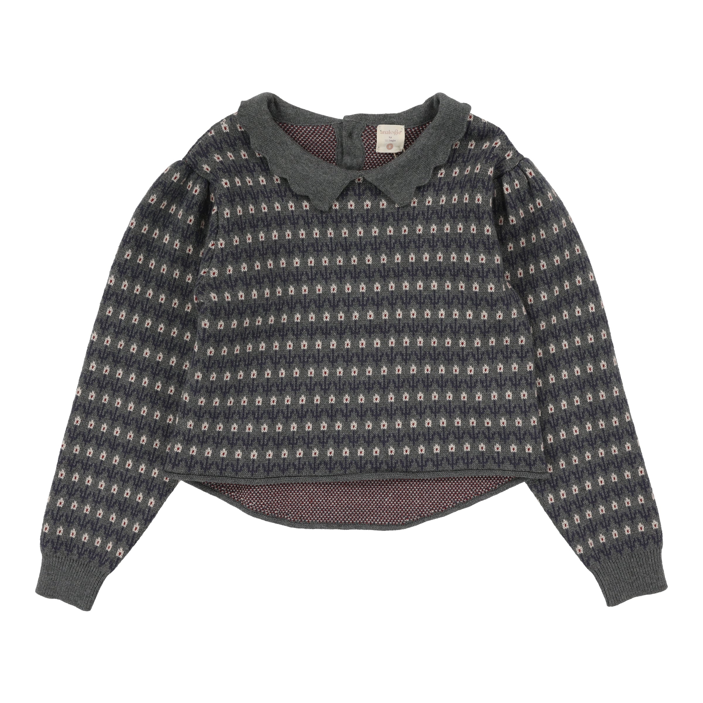ANALOGIE FLORAL KNIT SWEATER