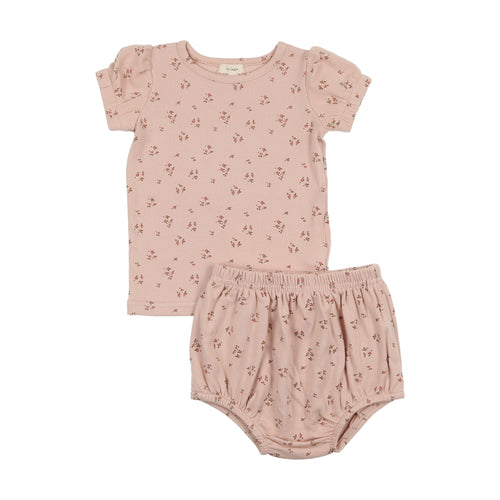 LILETTE DAINTY FLORAL SHORT SLEEVE 2PC SET