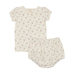 LILETTE DAINTY FLORAL SHORT SLEEVE 2PC SET