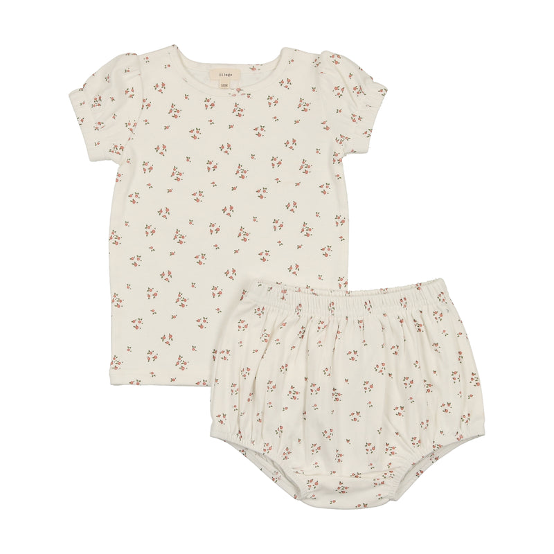 LILETTE DAINTY FLORAL SHORT SLEEVE 2PC SET