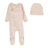 LILETTE DIAMOND DOT FOOTIE + BEANIE