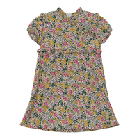 DS4Y3530 SPACE GREY GIRLS RUFFLE DRESS