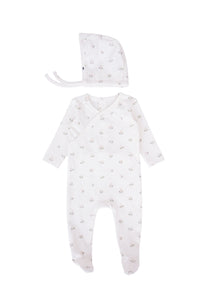 MON CHERI FLORAL PRINT FOOTIE