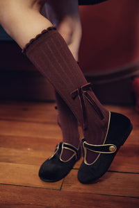 1502 ZUBII CLASSIC VELVET BOW KNEE