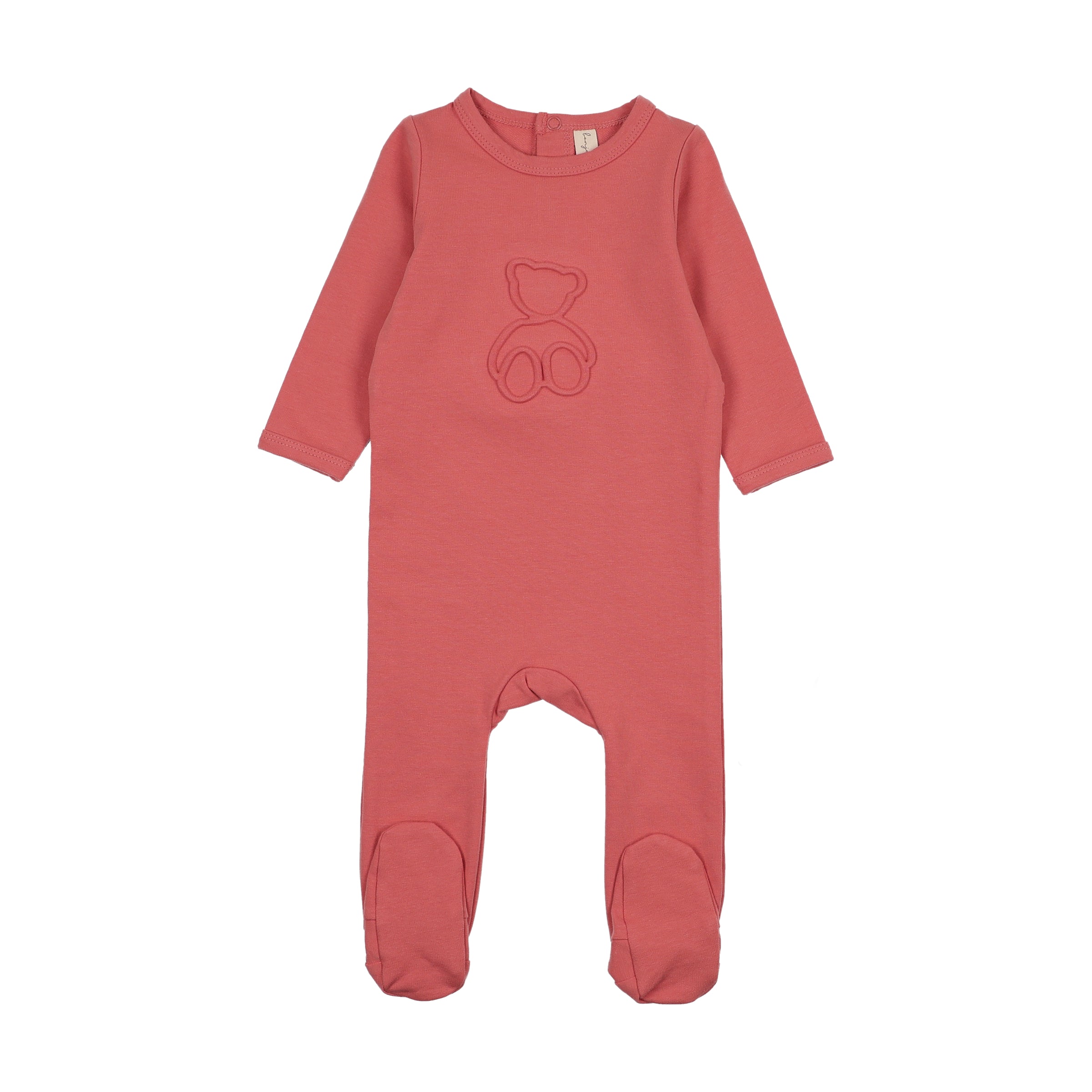 BONJOY BLW25032 EMBOSSED TEDDY FOOTIE