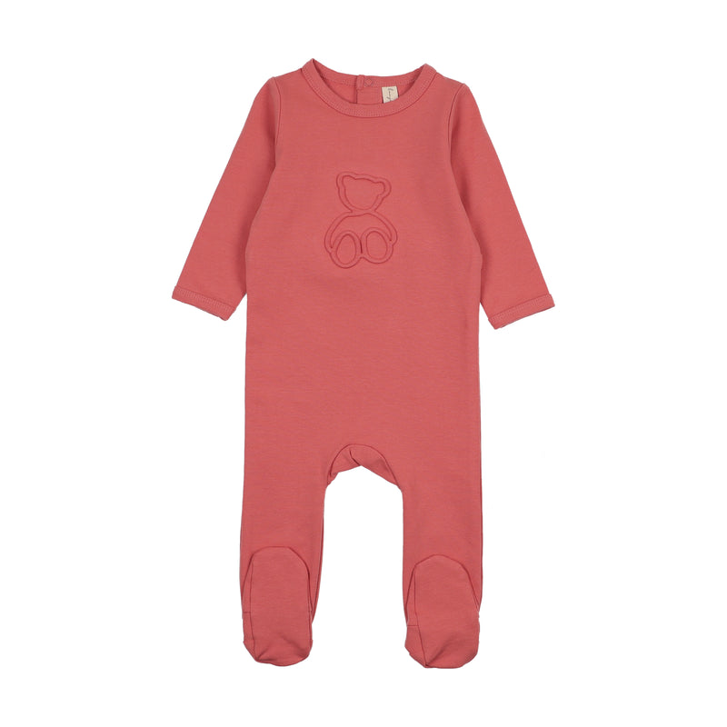 BONJOY BLW25032 EMBOSSED TEDDY FOOTIE