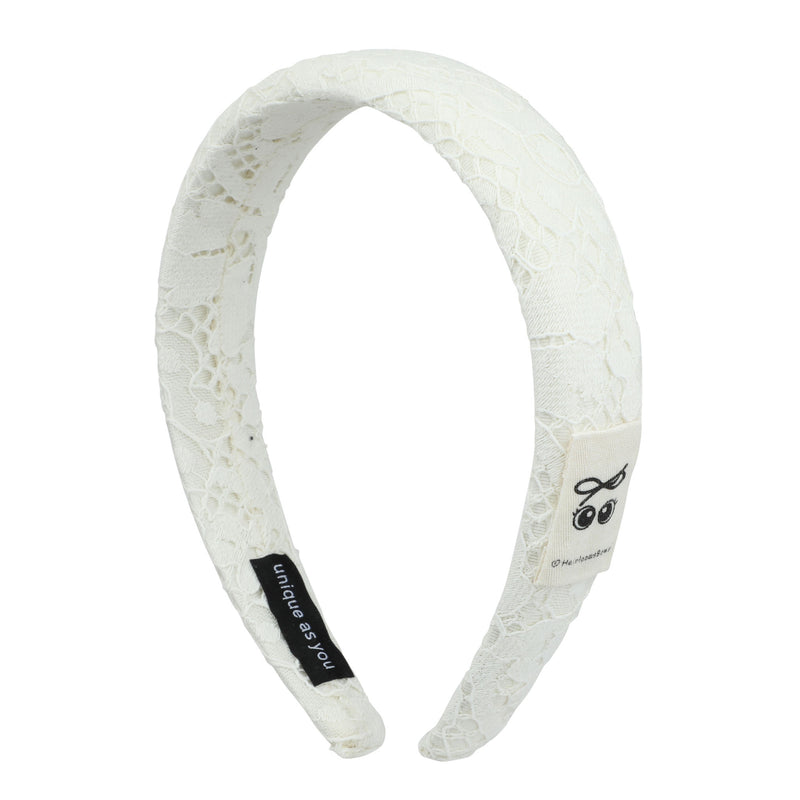 H1450 HEIRLOOMS EYELET BOW HEADBAND
