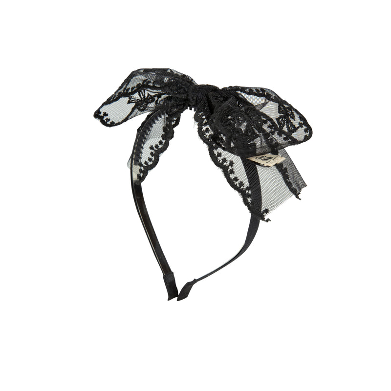 H1554B HEIRLOOMS BOW LACE HEADBAND