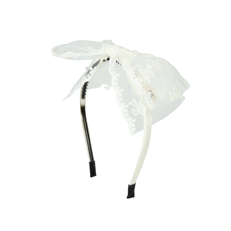 H1554B HEIRLOOMS BOW LACE HEADBAND
