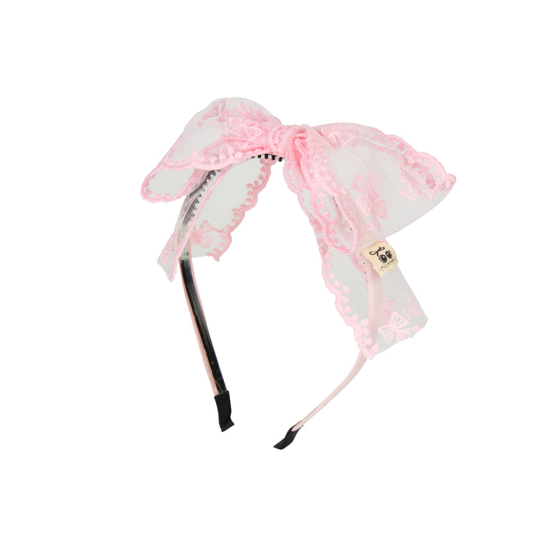H1554B HEIRLOOMS BOW LACE HEADBAND