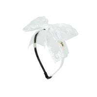 H1554B HEIRLOOMS BOW LACE HEADBAND