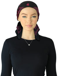 HB-168 CHERIE HEADSCARVE BANDANA DENIM SHORT TIES