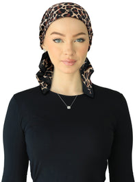 HB-168 CHERIE HEADSCARVE BANDANA DENIM SHORT TIES