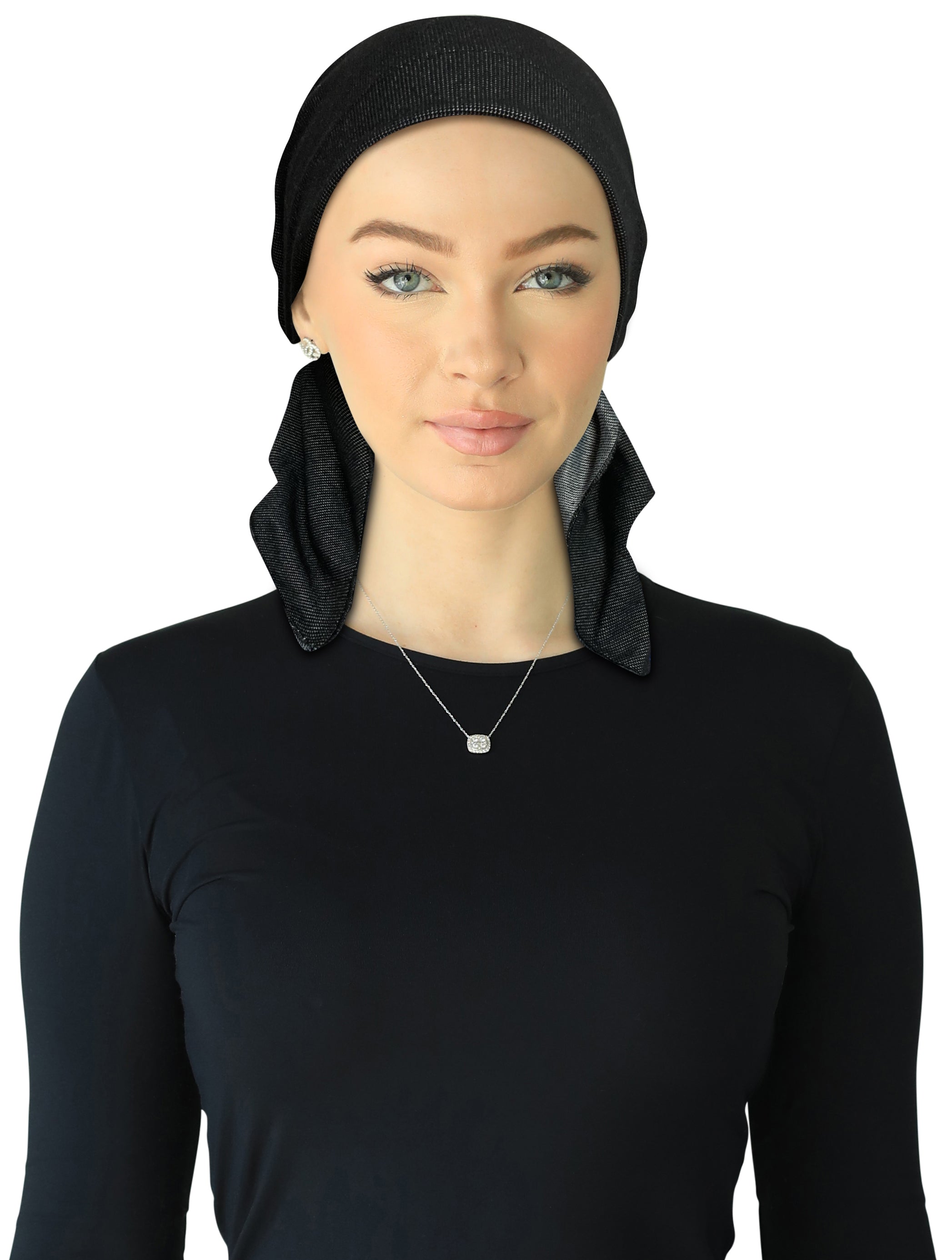 HB-170 CHERIE HEADSCARVES BANDANA SOFT DENIM PRETIE