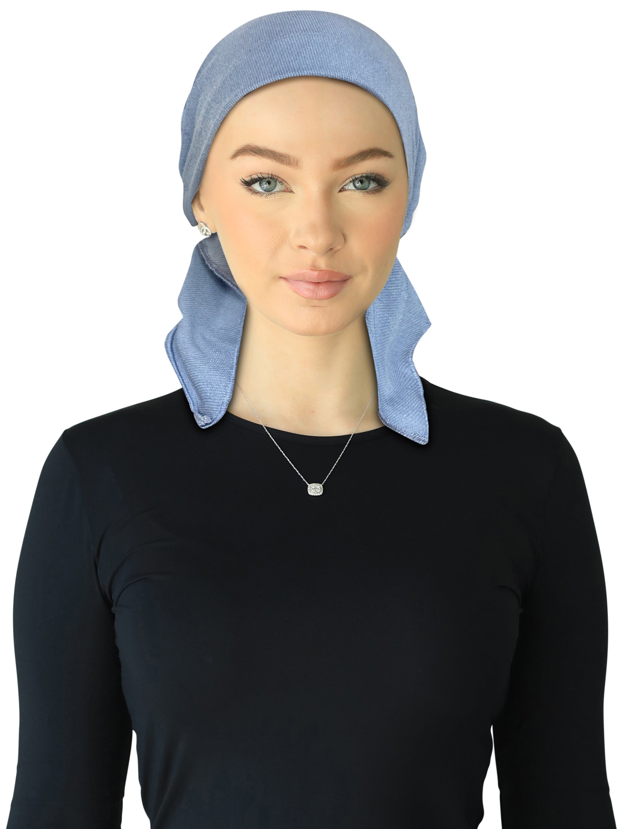 HB-170 CHERIE HEADSCARVES BANDANA SOFT DENIM PRETIE