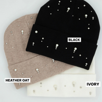 TAL NY PEARL RHINESTONE BEANIE