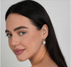 LILY LUSTRE LEVER BACK HEART EARRING