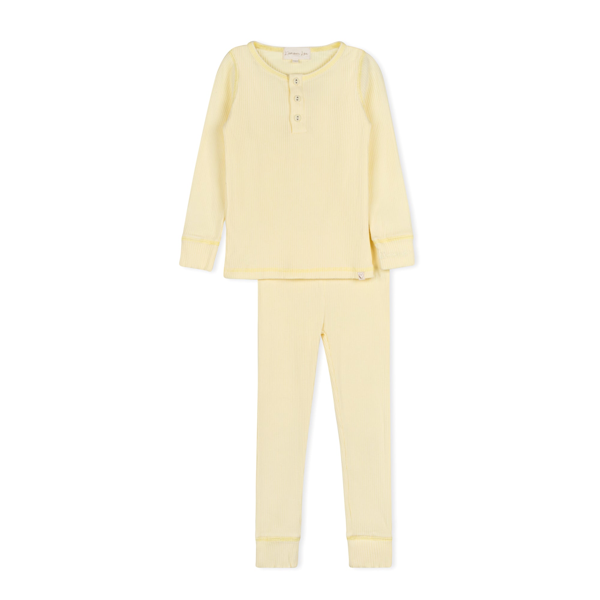 LAMOUR LOU RIBBED HENLEY PJS