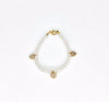 C-PHRT-SWP MY LITTLE JEWEL SWP AND PAVE HEART CHARMS BRACELET